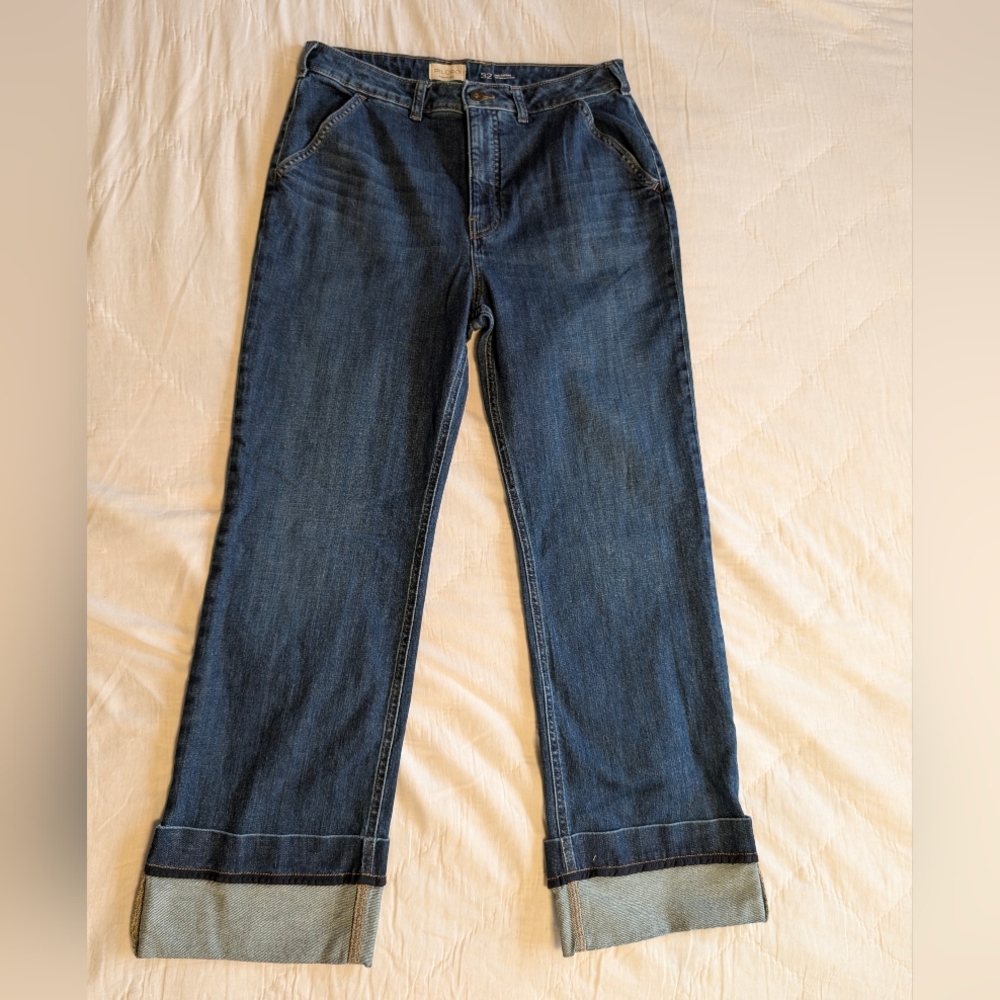 The Francais Mid Rise Cuffed Jeans By Pilcro Size 32 - Picture 5 of 16